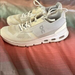 On Cloud White Athletic Sneakers